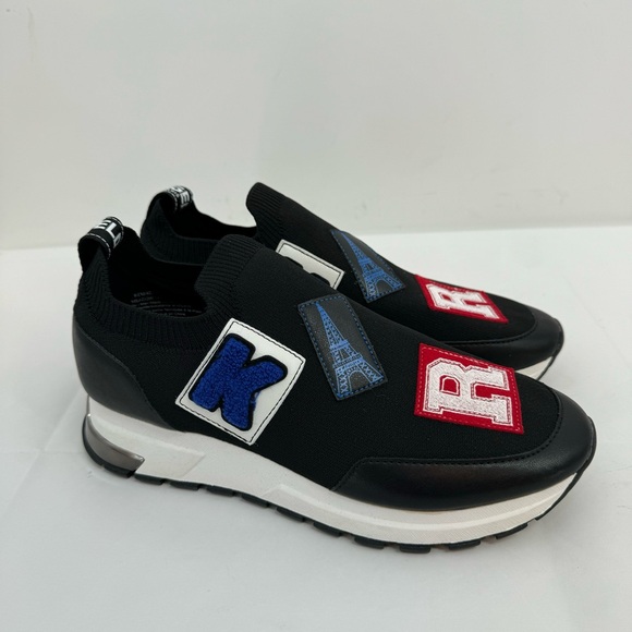 NWOB KARL LAGERFELD PARIS Women Meadow Graphic Slip-On Sneakers Size 9.5 - Picture 1 of 9